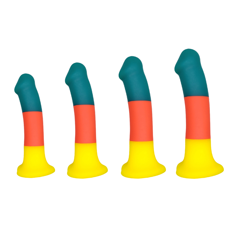 JC897 Groothandel Popular Simulation Cock Penis Didol Sex Toy Sucker Vrouwen enorme realistische kerstkleurdildo\'s voor vrouwelijke mannen