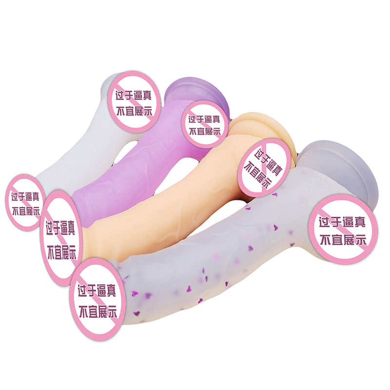 846/847 Groothandel Populaire Simulatie Pik Penis Didol Sex Toy Sucker Vrouwen enorme realistische Crystal Dildo\'s voor vrouwelijke mannen